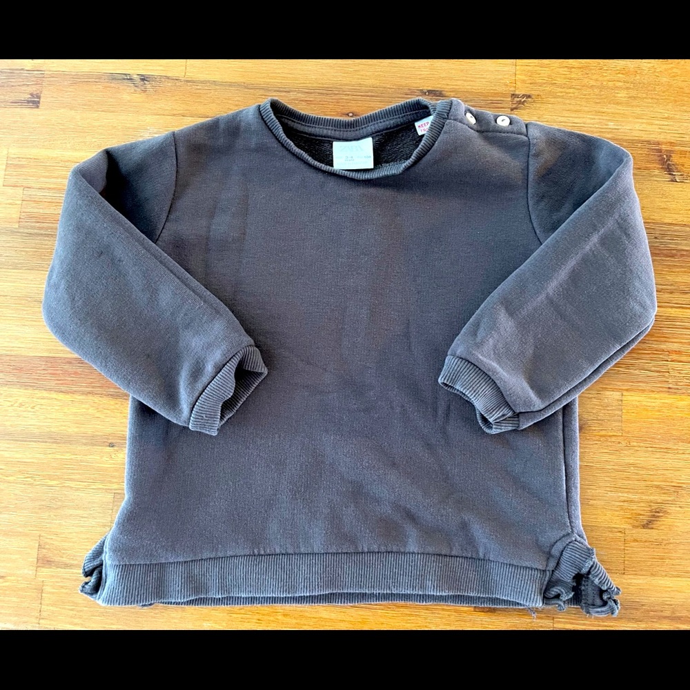 Zara Grey Sweatshirt 3-4yo